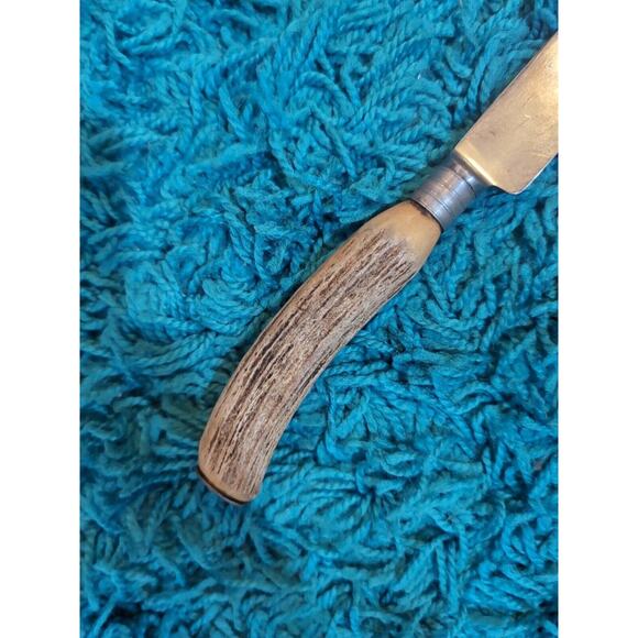 Boker Stag Handle Fixed Blade Knife USA No Sheath - Picture 2 of 16